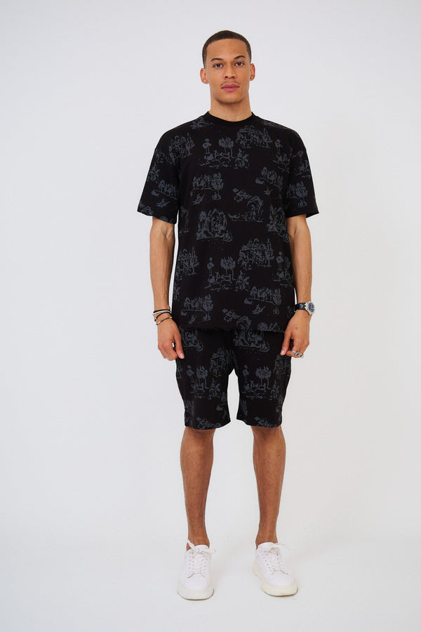 Ensemble T-shirt & Short Imprimés "FORREST"