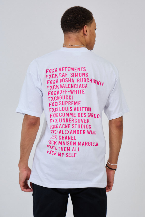 T-shirt Imprimé Unisex "FXCK"