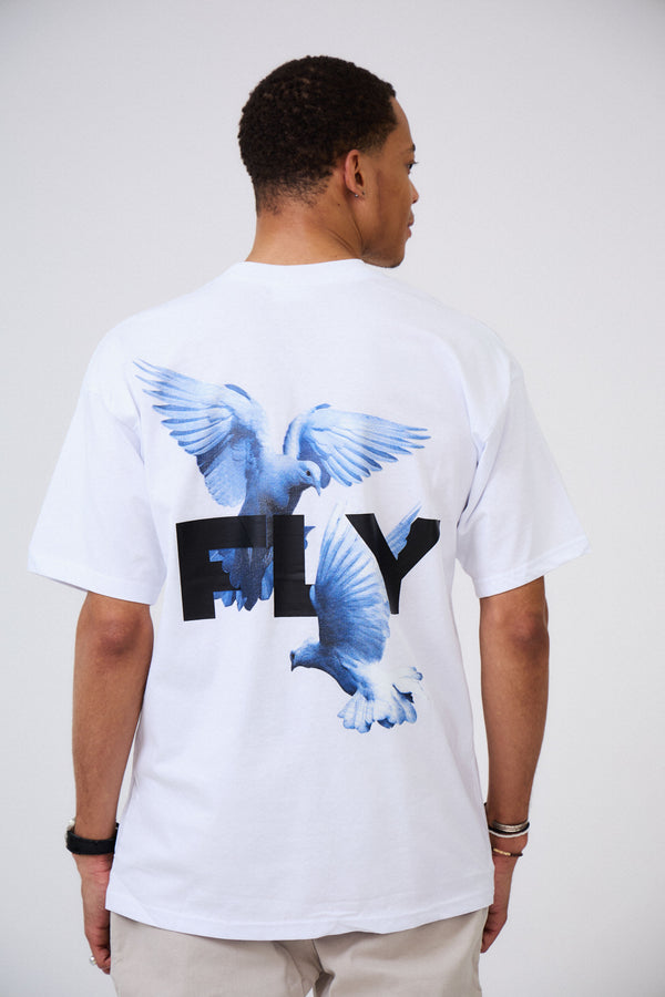 T-shirt Oversized Imprimé "FLYING DOVE"