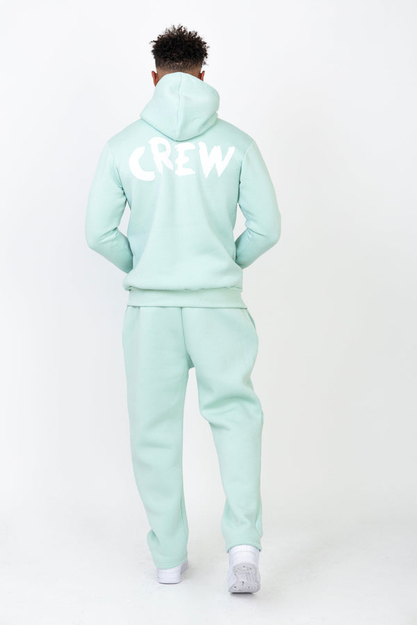 Sweat à Capuche Oversized Imprimé "CREW"